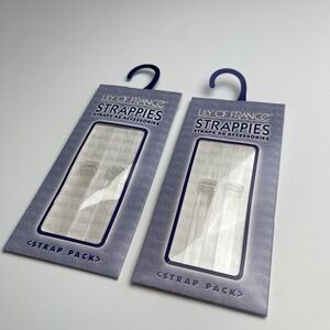 Lot of 2 Lily of France Clear Bra Strap Strappies Straps as Accessories NOS